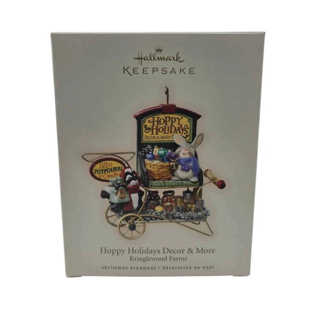 Hallmark Keepsake Hoppy Holidays Kringlewood Farms 2007 Ornament Box